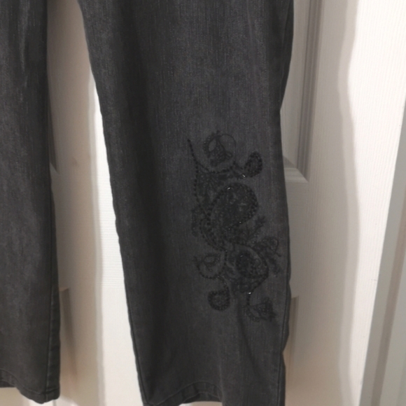Size 12 Lana Lee Jeans with Black Beading - Picture 2 of 7